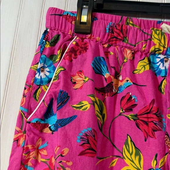 PRINTFRESH HUMMINGBIRD ANKLE PAJAMA PANTS SMALL - Picture 3 of 5